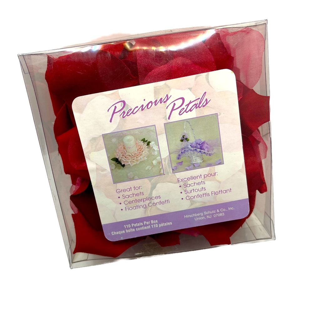 Red Fabric Rose Petals for Sachets, Centerpieces, Confetti or Romantic Evening